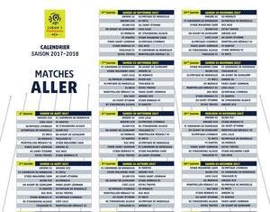 Football Ligue 1 - L1 : Le calendrier complet de la saison de