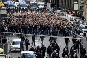LdC : Violents incidents à Naples avec les Ultras de Francfort