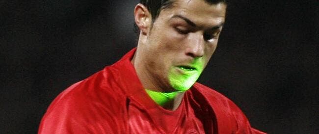 Cristiano Ronaldo n'en peut plus des lasers verts
