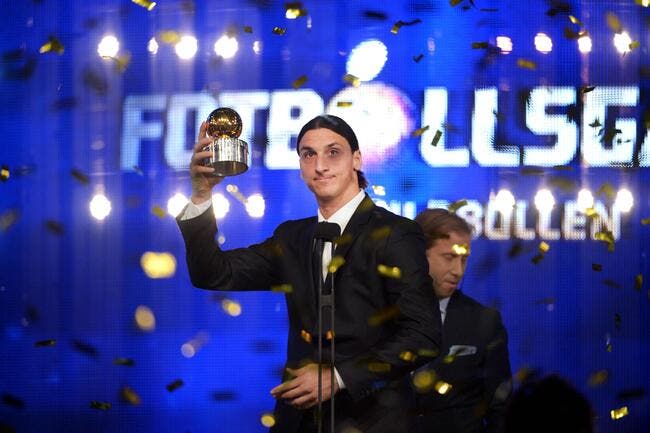 Ibrahimovic reçoit son 7e Ballon d'Or en Suède