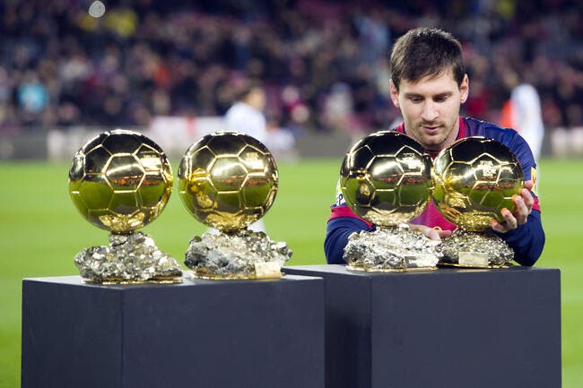 Photo : Quand Messi aligne ses Ballons d’Or