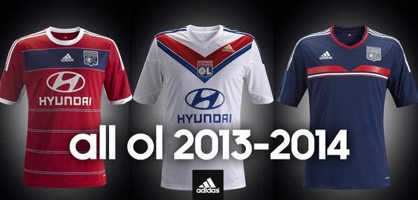 L'OL officialise ses trois maillots 2013-2014 !