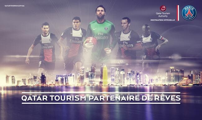 Le PSG officialise son contrat en or avec Qatar Tourism Authority