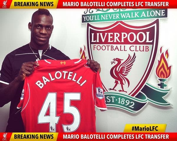Officiel : Mario Balotelli signe à Liverpool !