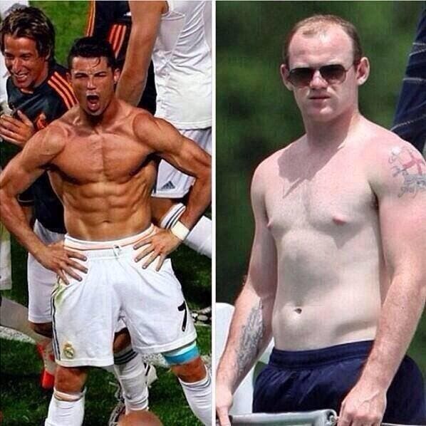 Cristiano Ronaldo vs Wayne Rooney, la photo qui tue...