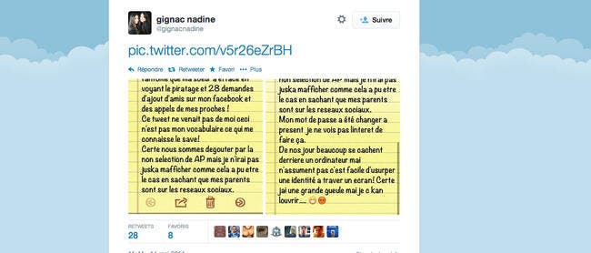 Le compte Twitter de Nadine Gignac piraté pour insulter Deschamps ?