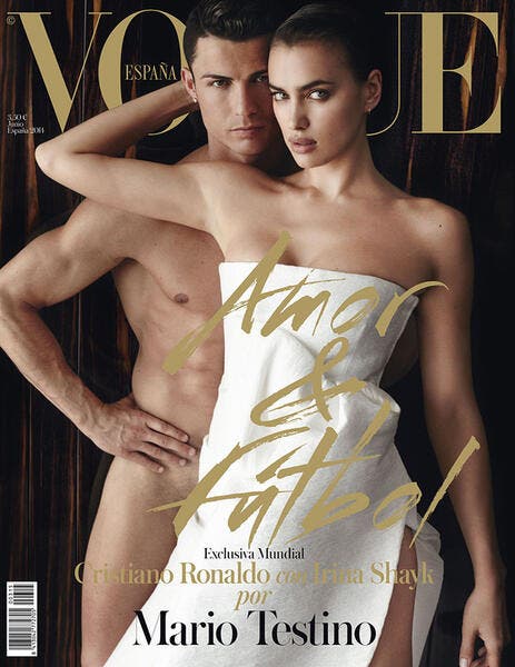 Photo : Cristiano Ronaldo nu à la Une de Vogue Espagne