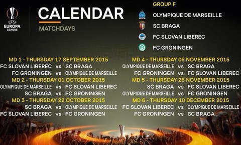 Football Coupe d'Europe - Le calendrier de l'OM en Europa League - Foot 01