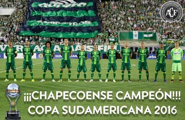 Officiel : Chapecoense vainqueur de la CopaSudamericana