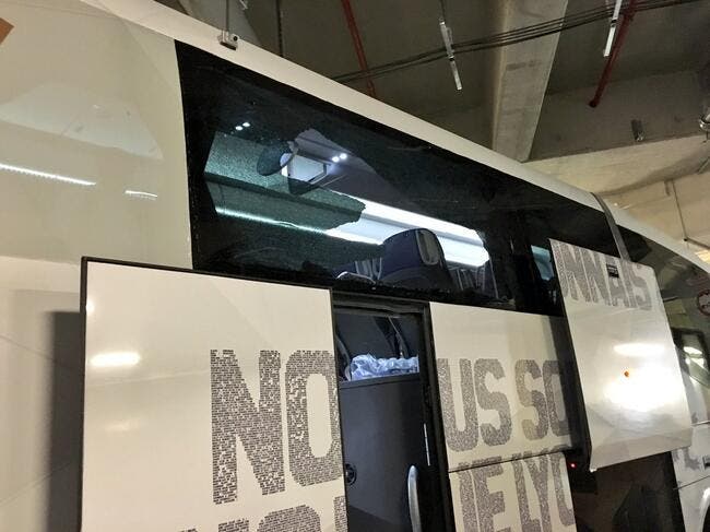 OM-OL : Le bus de Lyon caillassé sur le trajet du Vélodrome