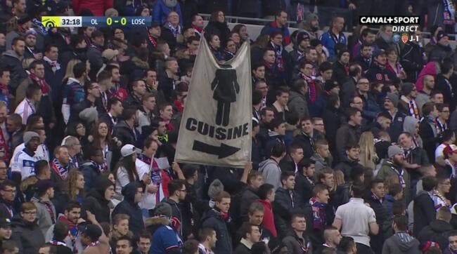 OL : La banderole misogyne des Lyonnais qui fait mauvais genre