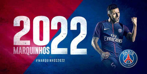 PSG : Marquinhos prolonge jusqu'en 2022 !