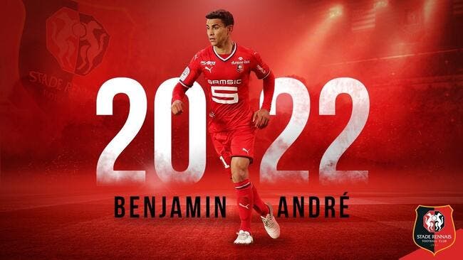 Rennes : Benjamin André prolonge jusqu'en 2022
