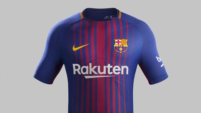 Esp : Le Barça dévoile son maillot 2017-2018 avec une nouveauté