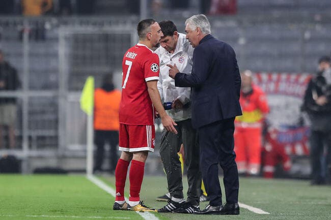 Ribéry ne respecte pas le Bayern, Ancelotti le recadre