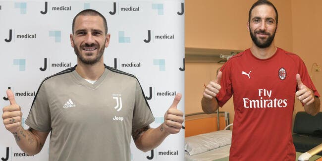 Ita : Higuain à l'AC Milan et Bonucci à la Juventus c'est officiel !