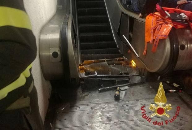 Ita : Grave accident dans le métro à Rome, des supporters de Moscou blessés !