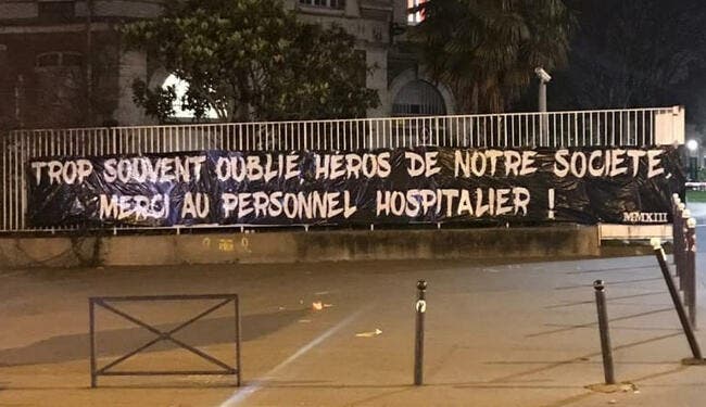 PSG : Le message des Ultras a touché les soignants parisiens