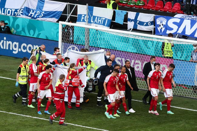 Euro 2021 : Danemark-Finlande suspendu