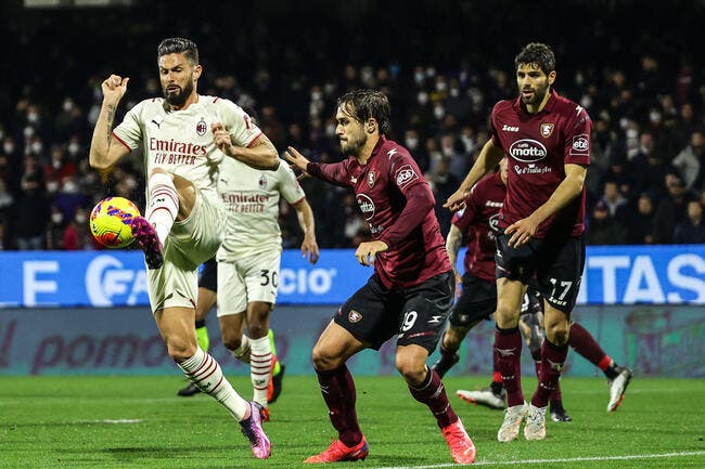 Ita : L'AC Milan tenue en échec à Salerno