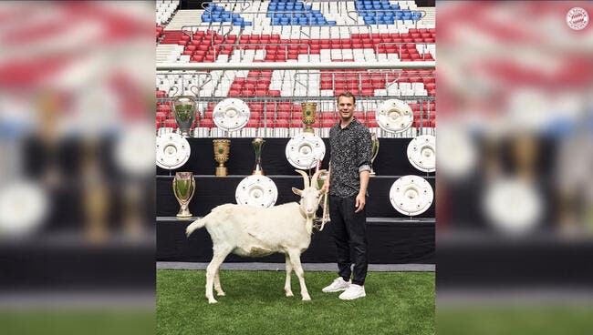 Bayern Munich : Neuer prolonge, une chèvre invitée à la fête !