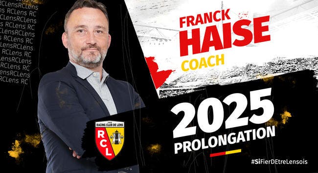 Frank Haise prolonge à Lens jusqu'en 2025