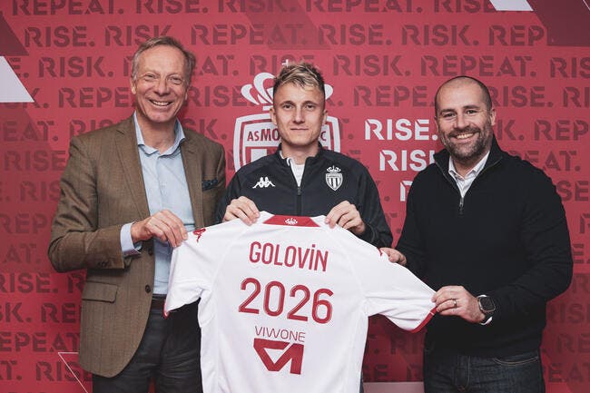 Monaco : Golovin prolonge jusqu'en 2026