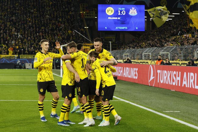 LdC : Dortmund punit encore Newcastle et dépasse le PSG