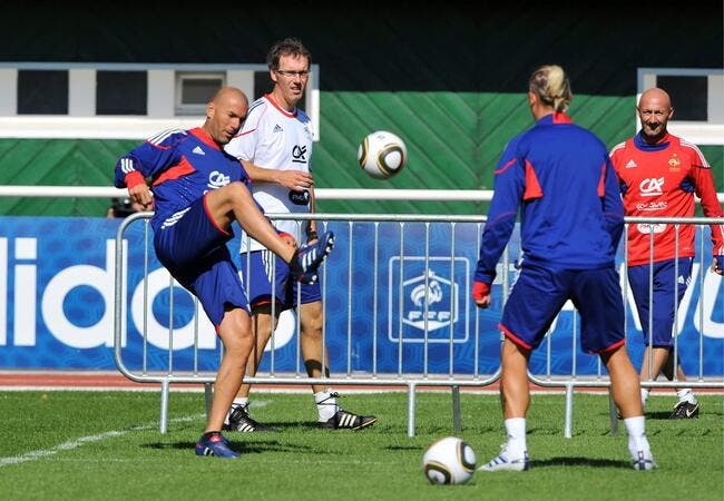 Photo du jour : Zidane à l'entraînement avec les Bleus